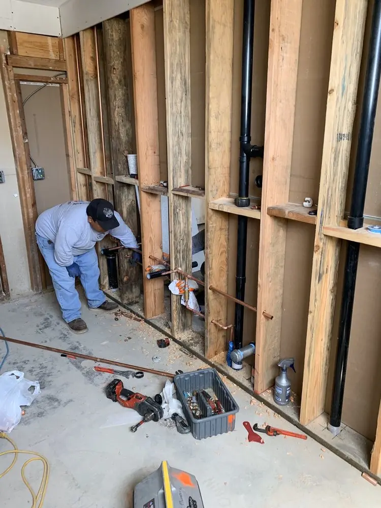 Commercial rough-in plumbing for Water Heater Replacement in Ocean Beach